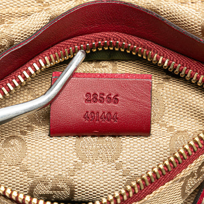 Gucci GG Canvas Web Double Pocket Belt Bag