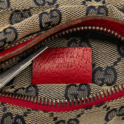 Gucci GG Canvas Web Double Pocket Belt Bag