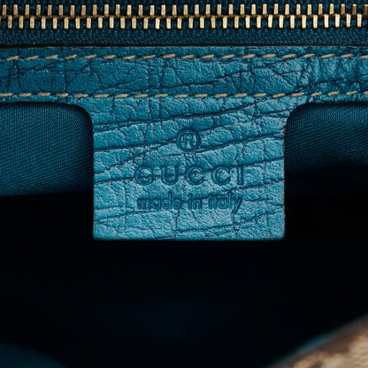 Gucci GG Canvas Web Hasler Shoulder Bag (SHG-Q4GPEA)