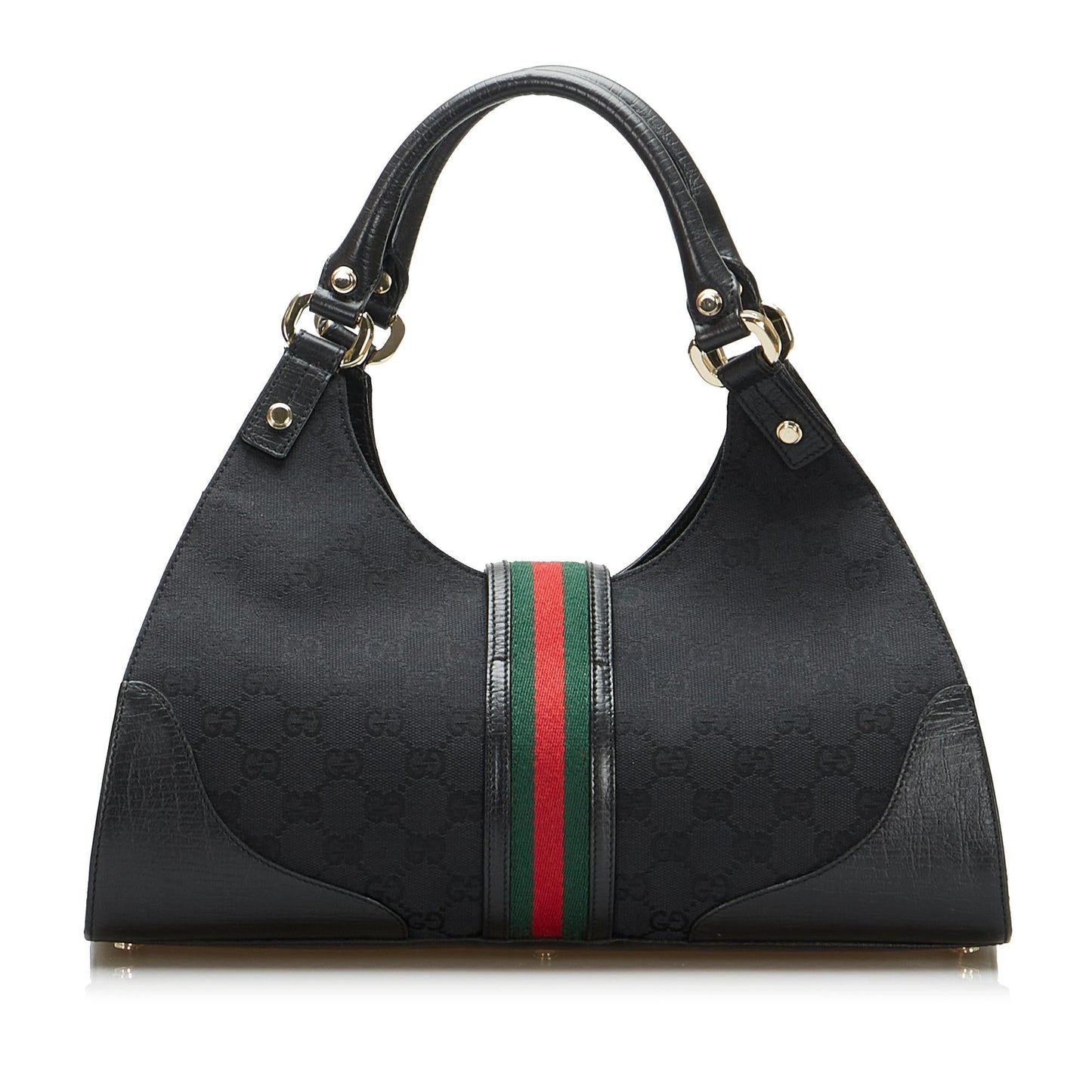 Gucci GG Canvas Web Junco Handbag (SHG-DbmsQf)