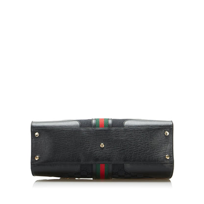 Gucci GG Canvas Web Junco Handbag (SHG-DbmsQf)