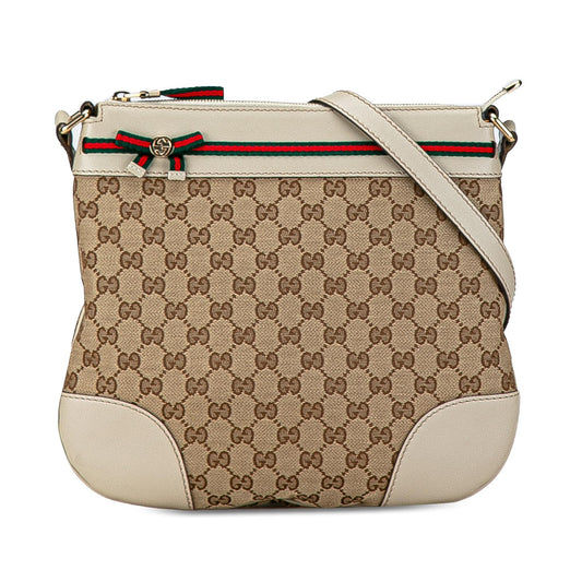 Gucci GG Canvas Web Mayfair Crossbody (SHG-Z9RL30)