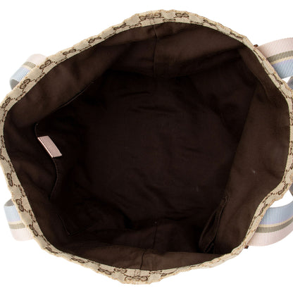 Gucci GG Canvas Web Original Tote (SHF-cmFwNe)