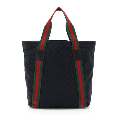 Gucci GG Canvas Web Original Tote