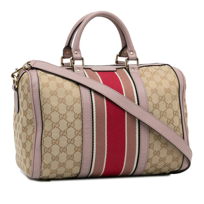 Gucci GG Canvas Web Satchel (SHG-rLK8bR)