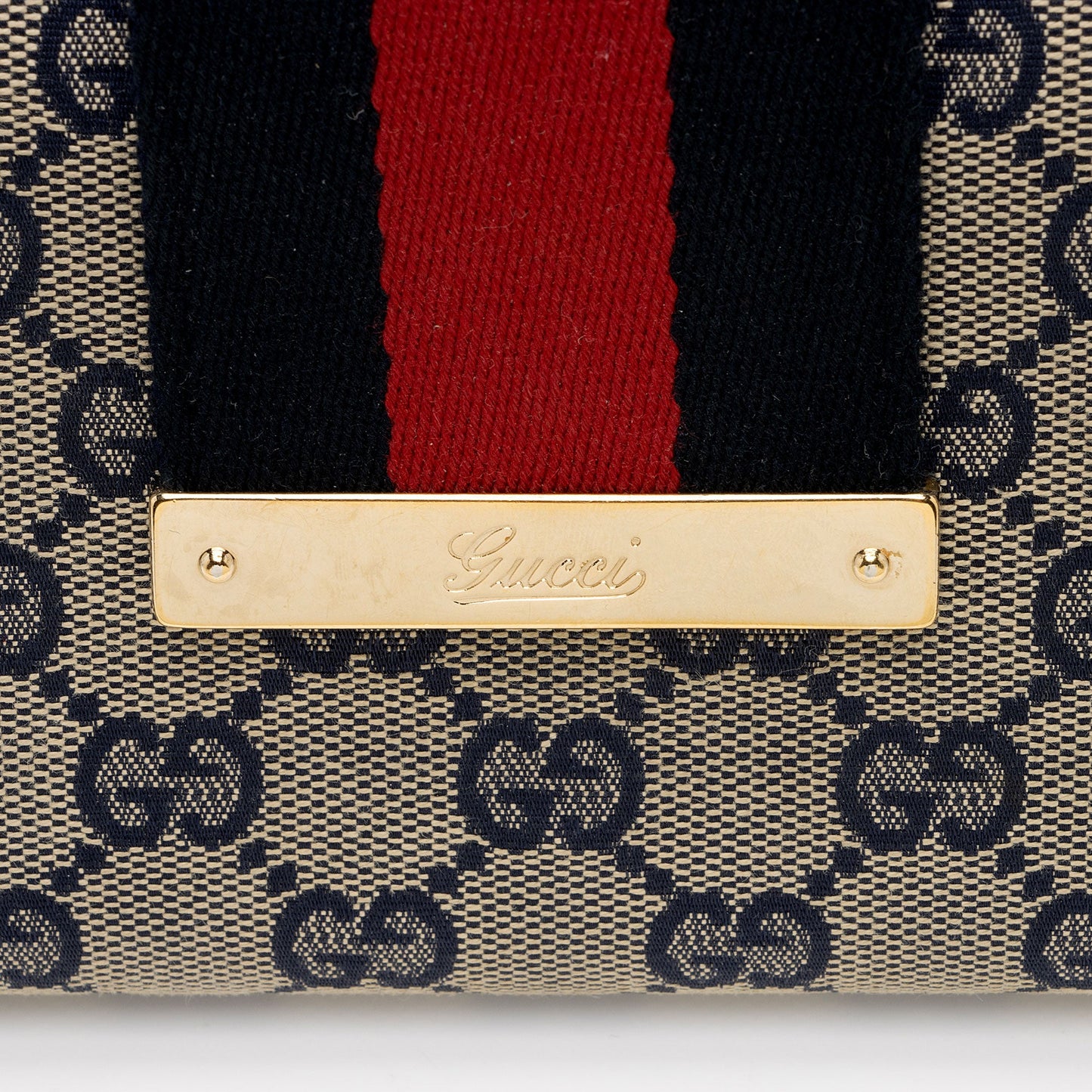 Gucci GG Canvas Web Script Continental Wallet (SHF-nebc6r)