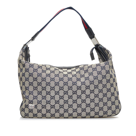 Gucci GG Canvas Web Shoulder Bag (SHG-fEPy56)