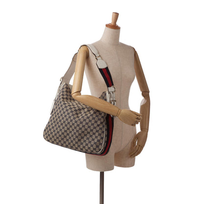 Gucci GG Canvas Web Shoulder Bag (SHG-98PH5h)