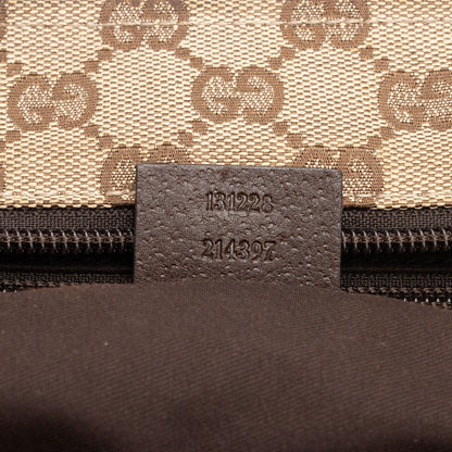 Gucci GG Canvas Web Small Tote (SHF-zJSZ0v)