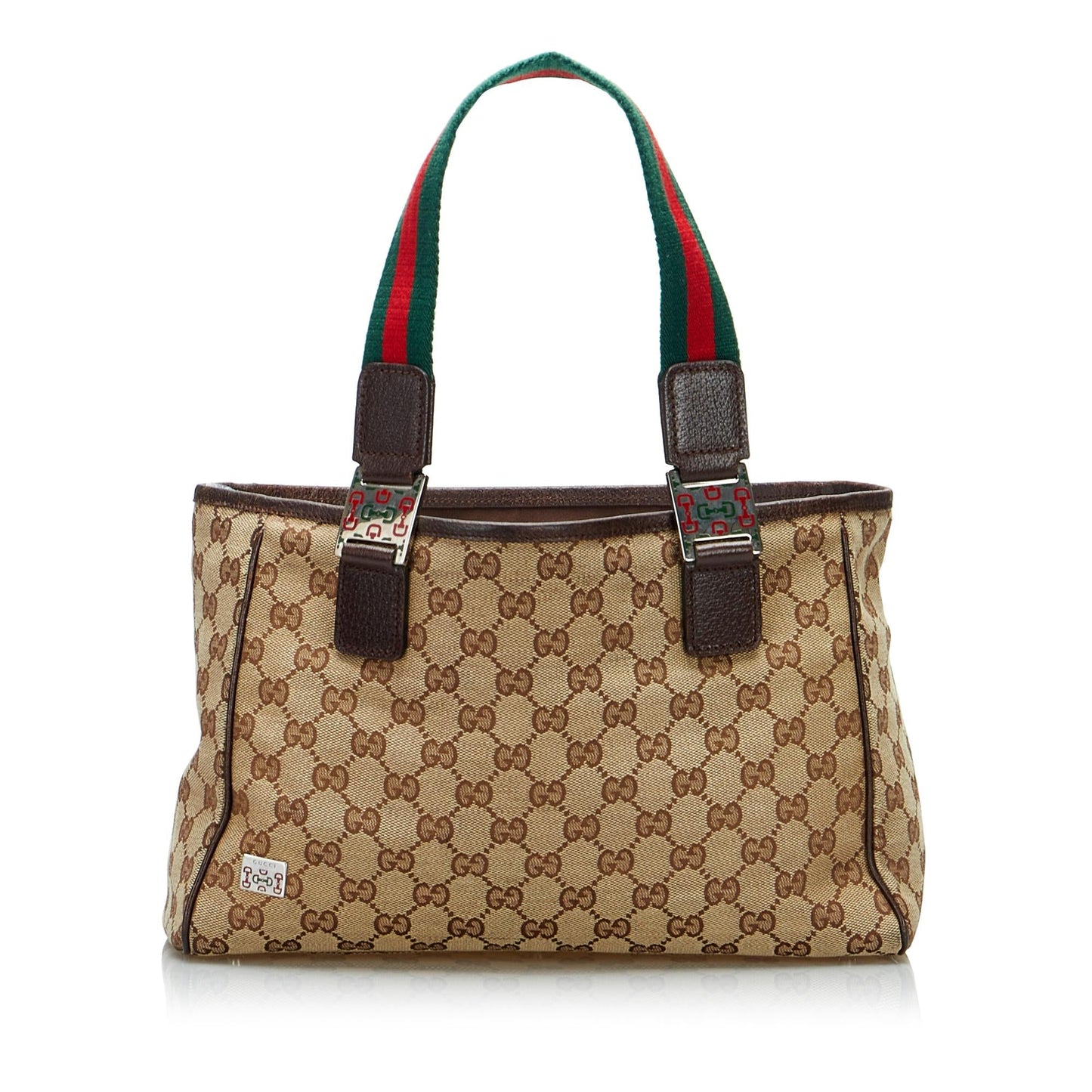 Gucci GG Canvas Web Tote (SHG-auLiHZ)