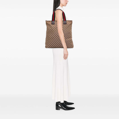 Gucci GG Canvas Web Tote