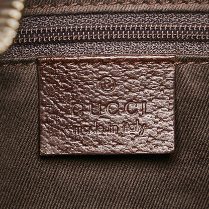 Gucci GG Cavas Ring Handle Zip Shoulder Bag (SHG-34838)
