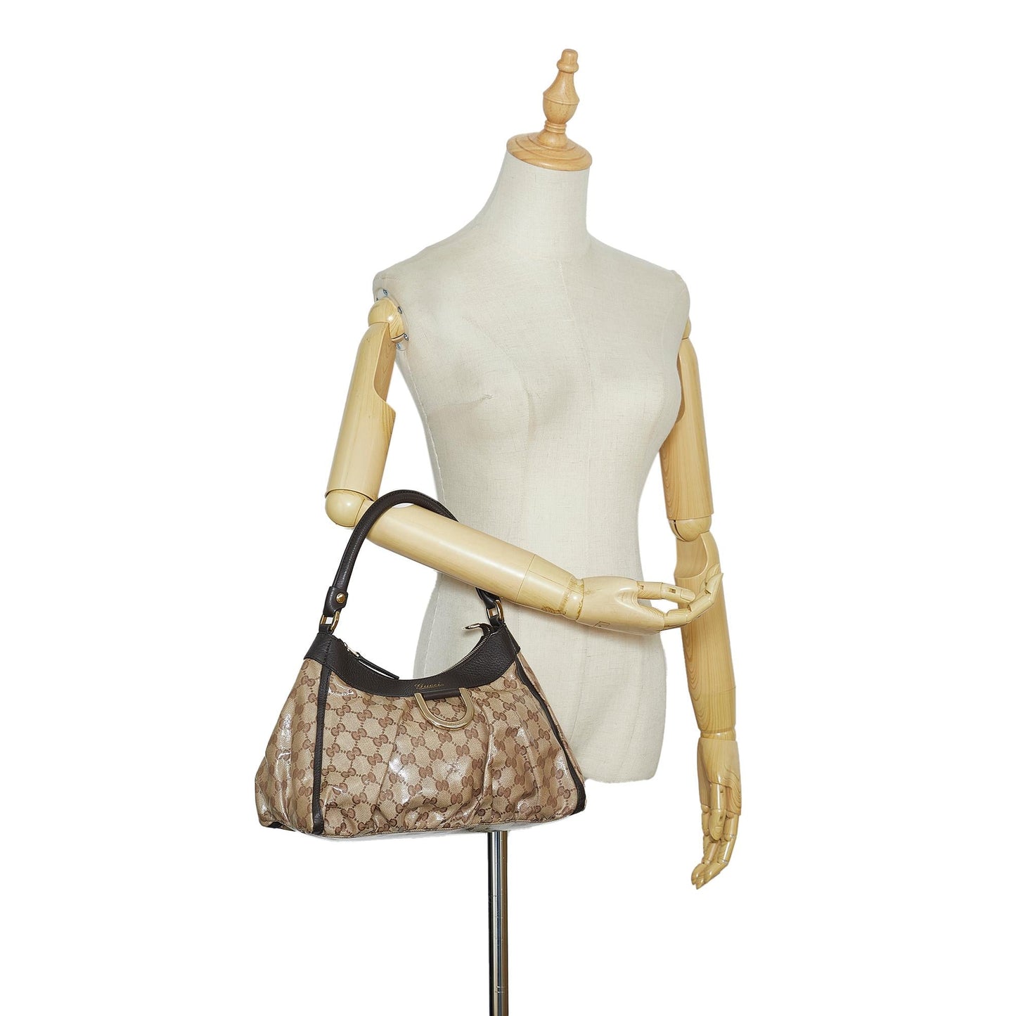 Gucci GG Crystal Abbey D-Ring Shoulder Bag (SHG-hB9IJ4)