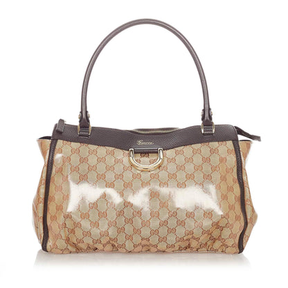 Gucci GG Crystal Abbey-D Ring Tote Bag (SHG-21367)