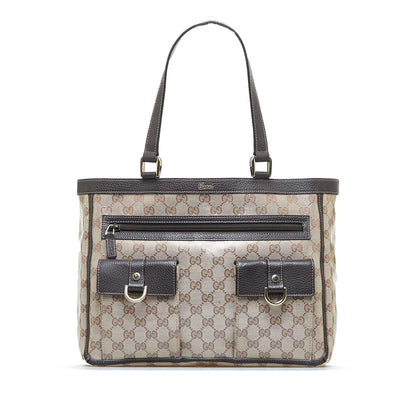 Gucci GG Crystal Abbey D-Ring Tote (SHG-0cYgsJ)