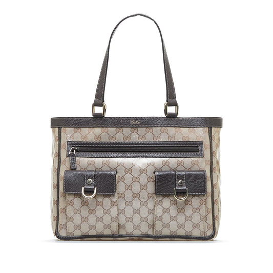 Gucci GG Crystal Abbey D-Ring Tote (SHG-0cYgsJ)