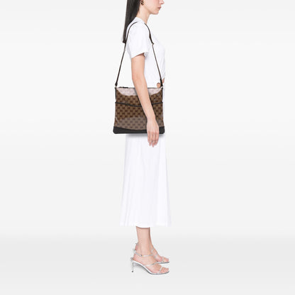 Gucci GG Crystal Flat Messenger Bag