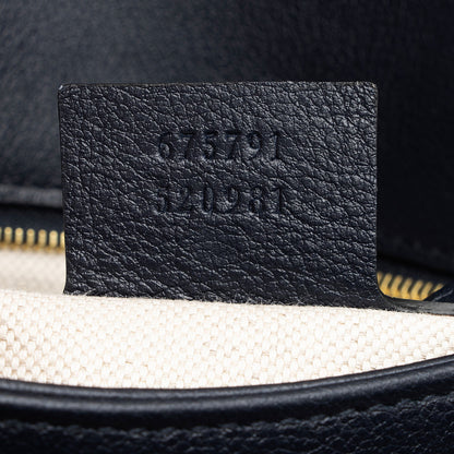 Gucci GG Debossed Leather Small Top Handle (SHF-ur1BGP)