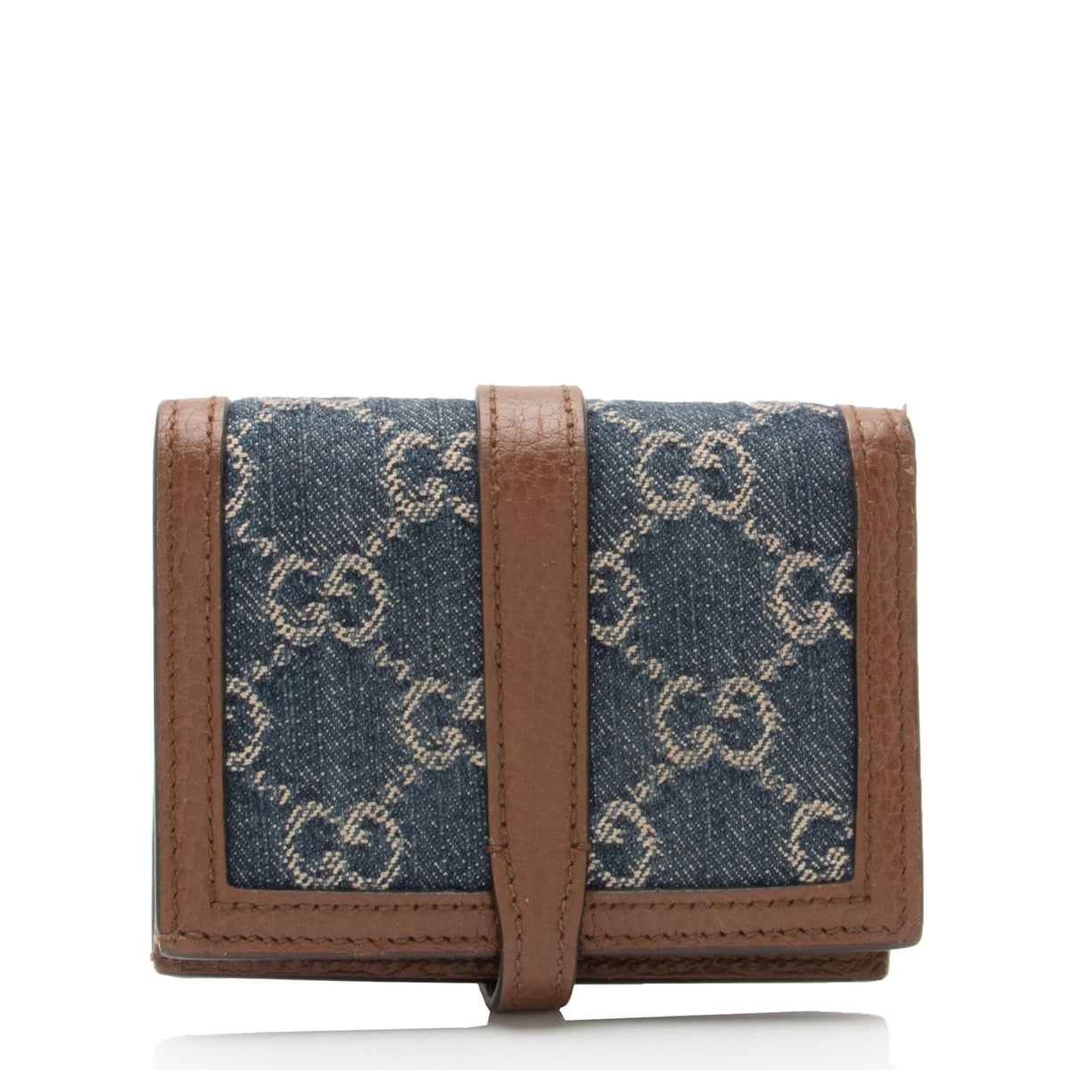 Gucci GG Denim Jackie 1961 Card Case (SHF-iZQjy3)