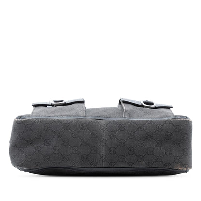 Gucci GG Denim Abbey D Ring Pocket Tote