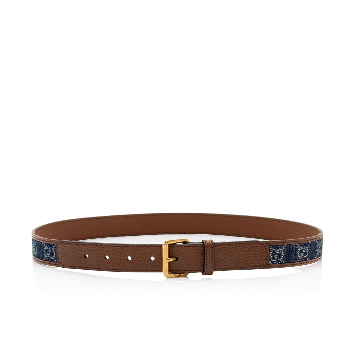 Gucci GG Denim Belt - Size 36 / 92 (SHF-SmmPsH)