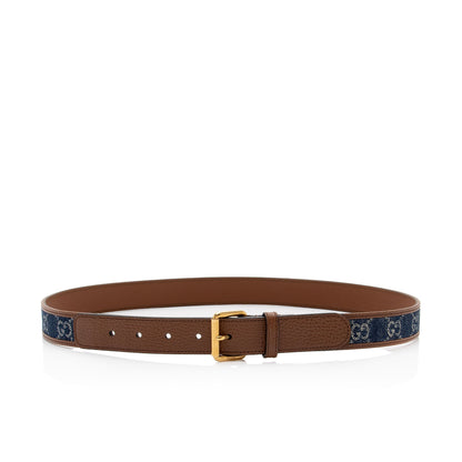 Gucci GG Denim Belt - Size 36 / 92 (SHF-SmmPsH)
