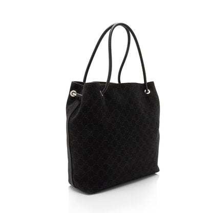 Gucci GG Denim Gifford Medium Tote (SHF-Z5HiOr)