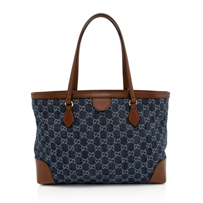 Gucci GG Denim Ophidia Medium Tote (SHF-mPOLzg)