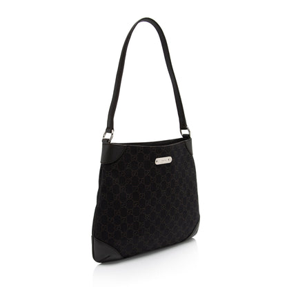 Gucci GG Denim Shoulder Bag (SHF-mP1GGZ)