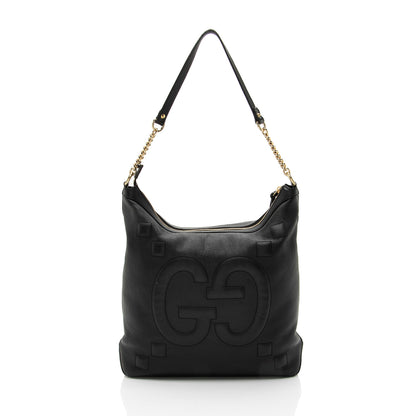Gucci GG Embossed Calfskin Apollo Shoulder Bag