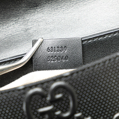 Gucci GG Embossed Perforated Double Belt Bag