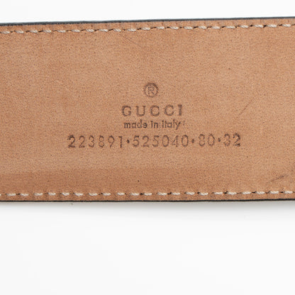 Gucci GG Imprime Interlocking G Belt - Size 32 / 80