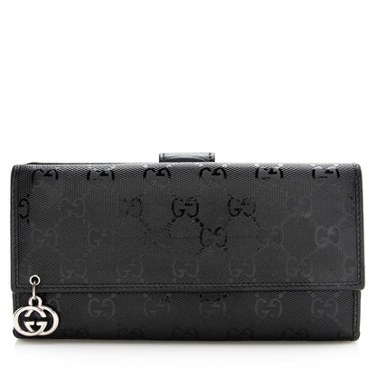 Gucci GG Imprime Interlocking G Continental Wallet (SHF-22353)