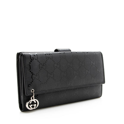Gucci GG Imprime Interlocking G Continental Wallet (SHF-22353)