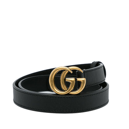 Gucci GG Marmont Leather Belt - 28 / 70.00 (SHG-3VehxJ)