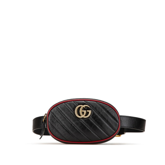 Gucci GG Marmont Leather Matelasse Torchon Belt Bag