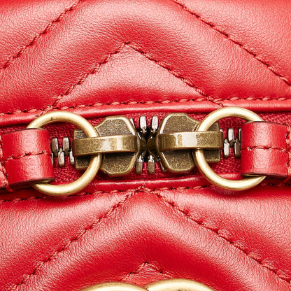 Gucci GG Marmont Leather Round Backpack (SHG-31325)