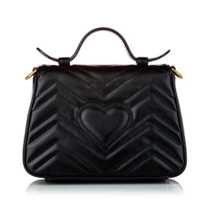 Gucci GG Marmont Leather Satchel (SHG-30460)