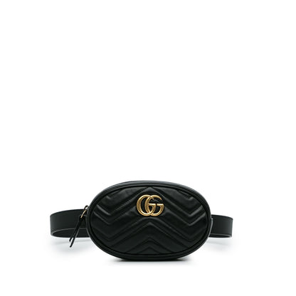 Gucci GG Marmont Matelasse Belt Bag (SHG-ViYF48)