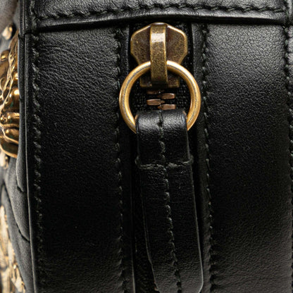 Gucci GG Marmont Matelasse Leather Animalier Belt Bag