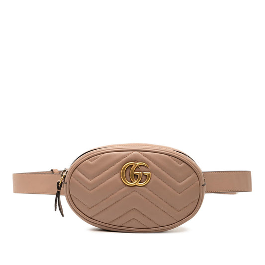 Gucci GG Marmont Matelasse Leather Belt Bag