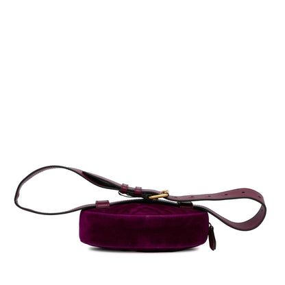 Gucci GG Marmont Velvet Belt Bag (SHG-NELUgw)