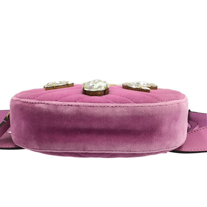 Gucci GG Marmont Velvet Belt Bag (SHG-wWuqKM)