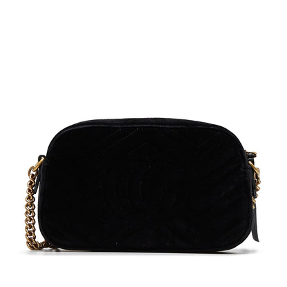 Gucci GG Marmont Velvet Crossbody (SHG-XEPO6u)