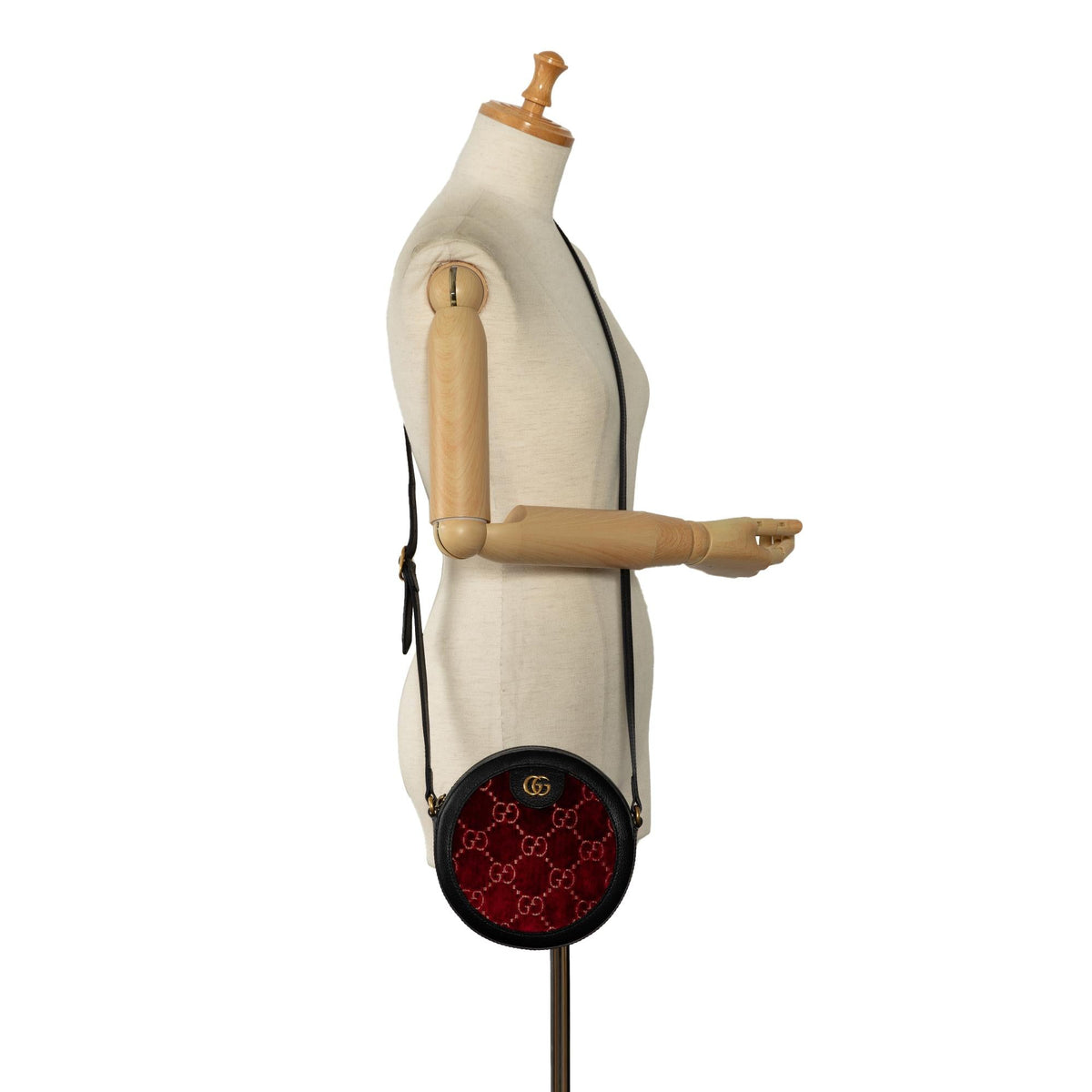 Gucci GG Marmont Velvet Round Crossbody (SHG-ReSuV0)