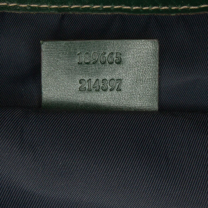 Gucci GG Nylon Crest Sherry Line Web Tote (SHG-Bio25q)