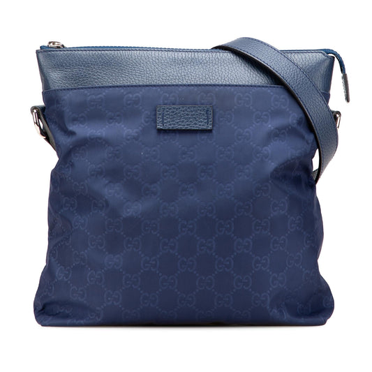 Gucci GG Nylon Flat Messenger Bag