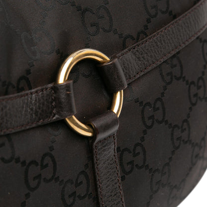 Gucci GG Nylon Reins Hobo Bag