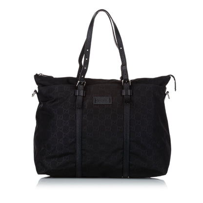 Gucci GG Nylon Satchel (SHG-zPVamU)