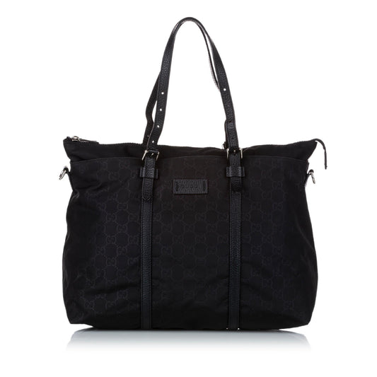 Gucci GG Nylon Satchel (SHG-zPVamU)